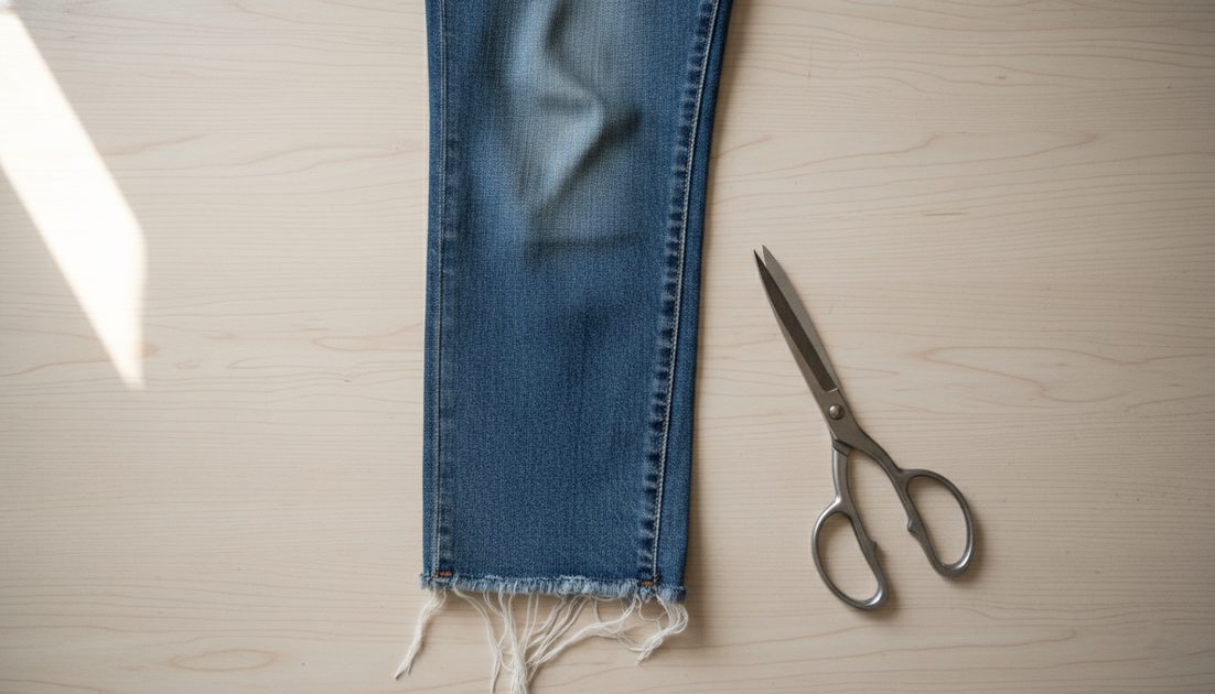 Old Jeans Leg → Super Practical Phone Bag