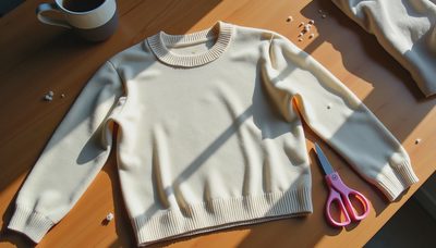 Turn a shrunken cashmere sweater into a wearable crop top in under an hour