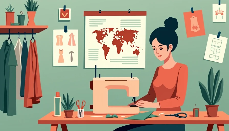 Illustration for free sewing patterns