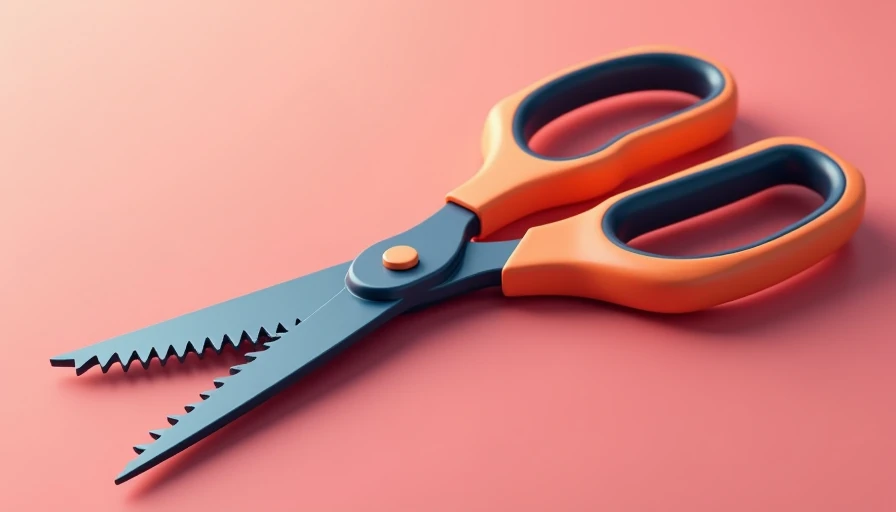 Illustration for pinking shears