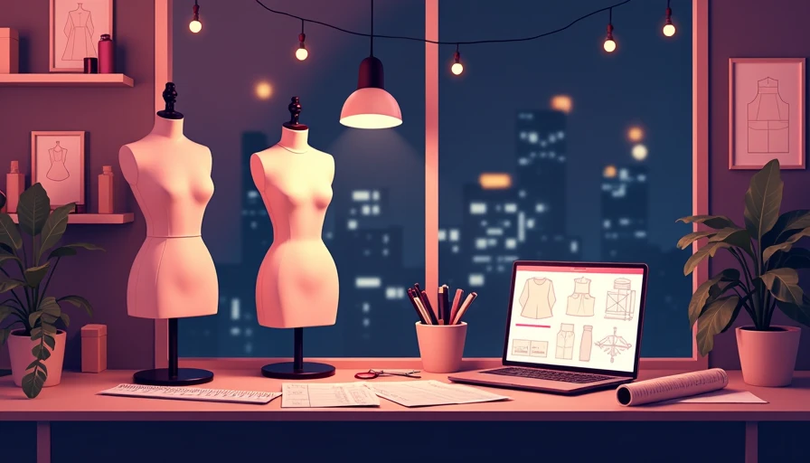 Illustration for free pattern making