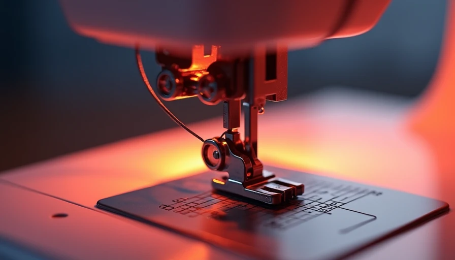 Visual context for insert bobbin sewing machine