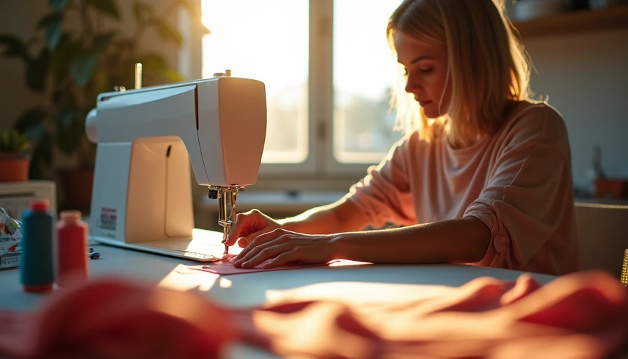 Illustration for easy sewing patterns