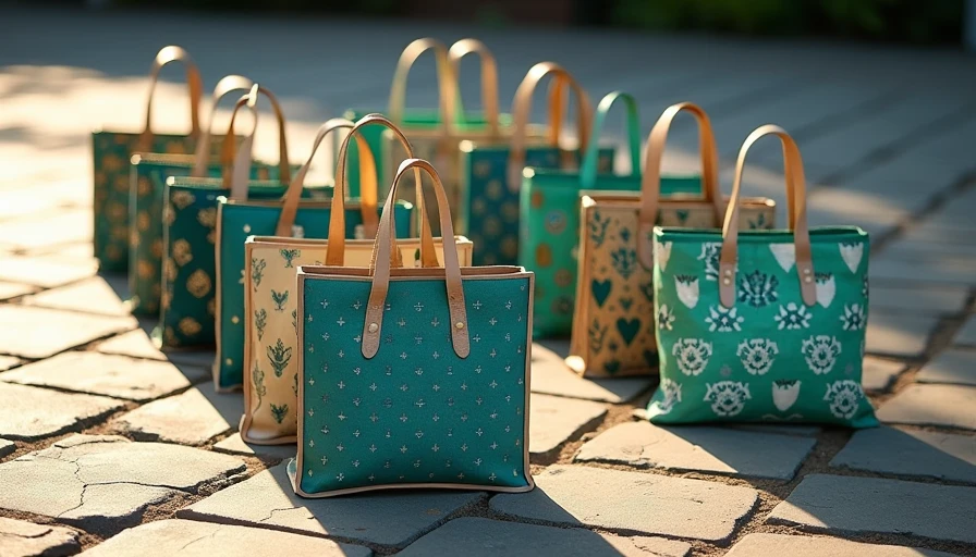 Visual context for tote bag with pattern