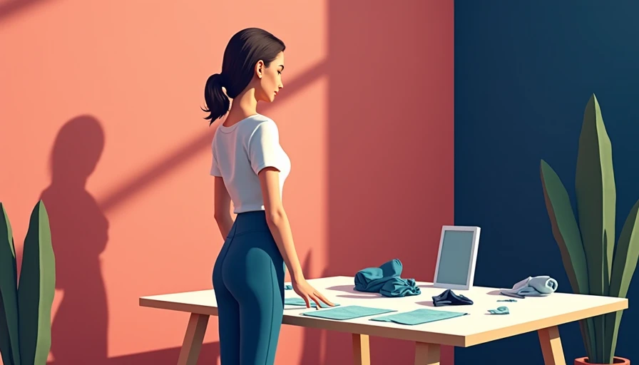 Illustration for female clothing patterns