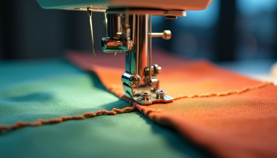Visual context for coverstitch machine