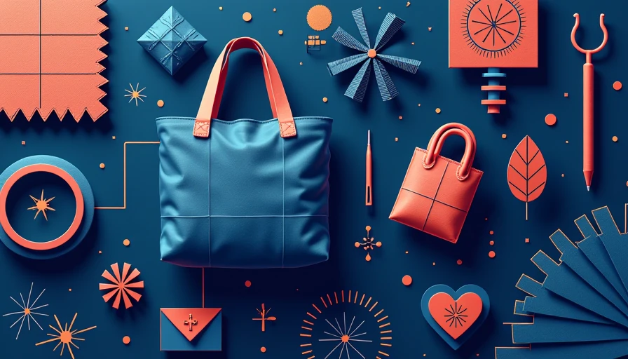 Illustration for tote bag patterns