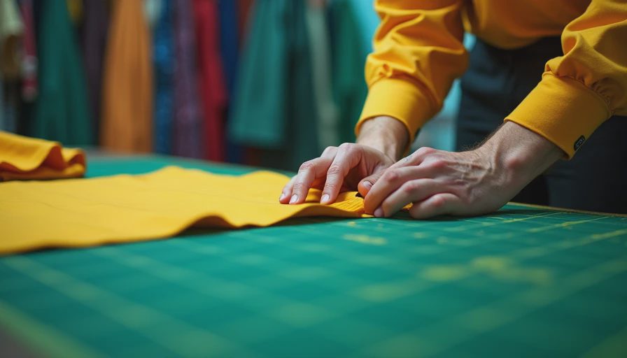 Visual context for clothes fabric material
