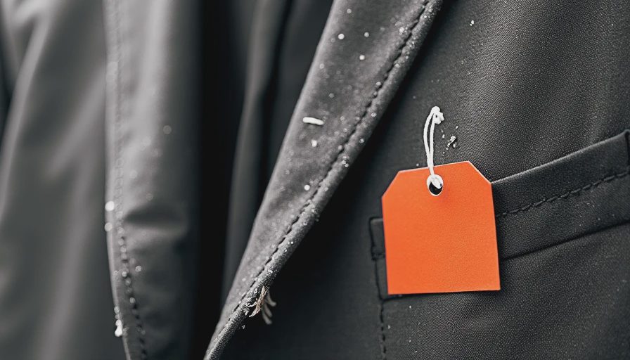 Visual context for black suit jacket faded