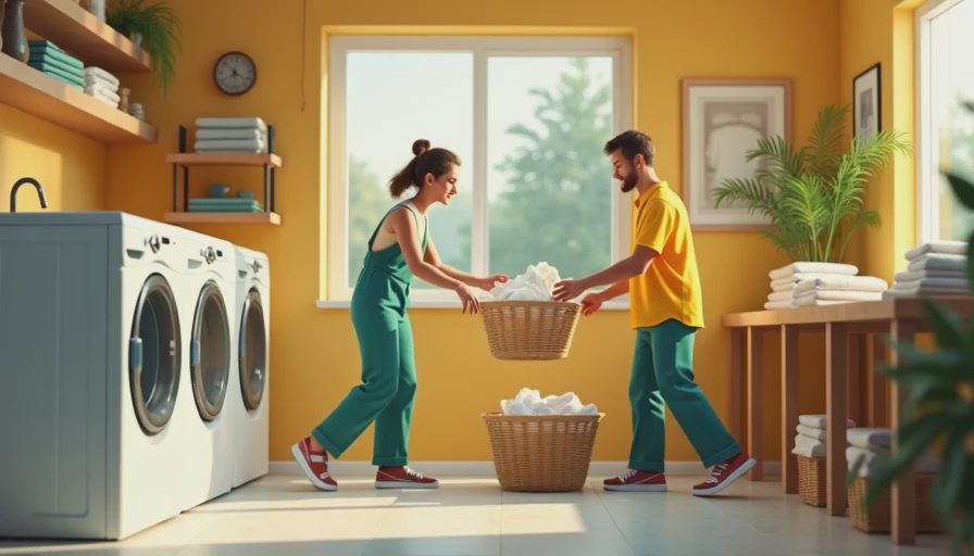 Visual context for pre washing linen