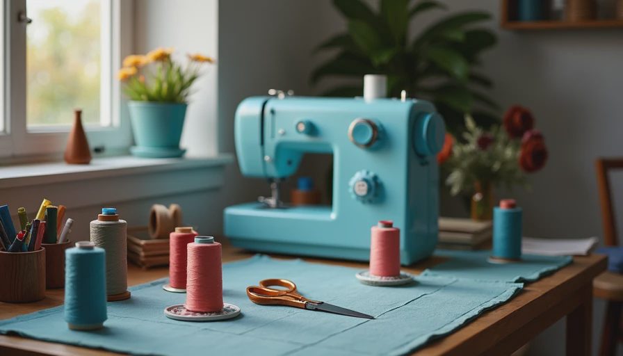 Visual context for how to thread a sewing machine