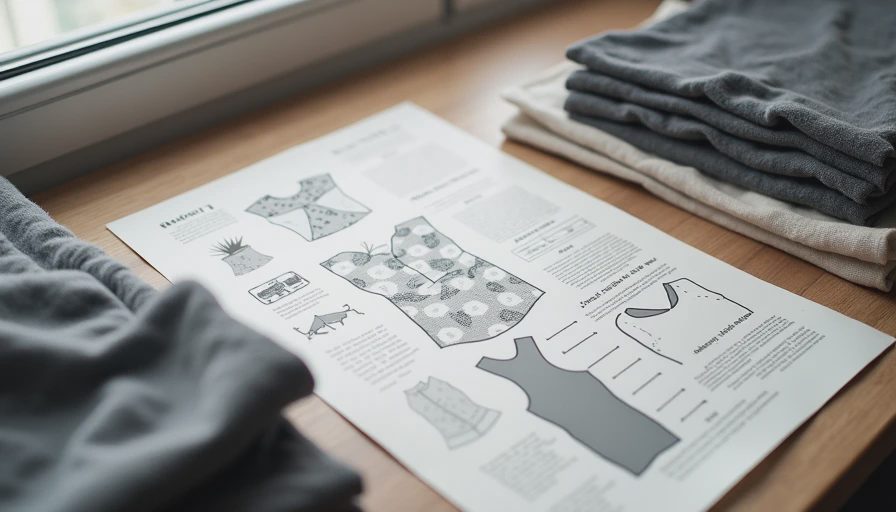 Visual context for tracing paper for fabric patterns