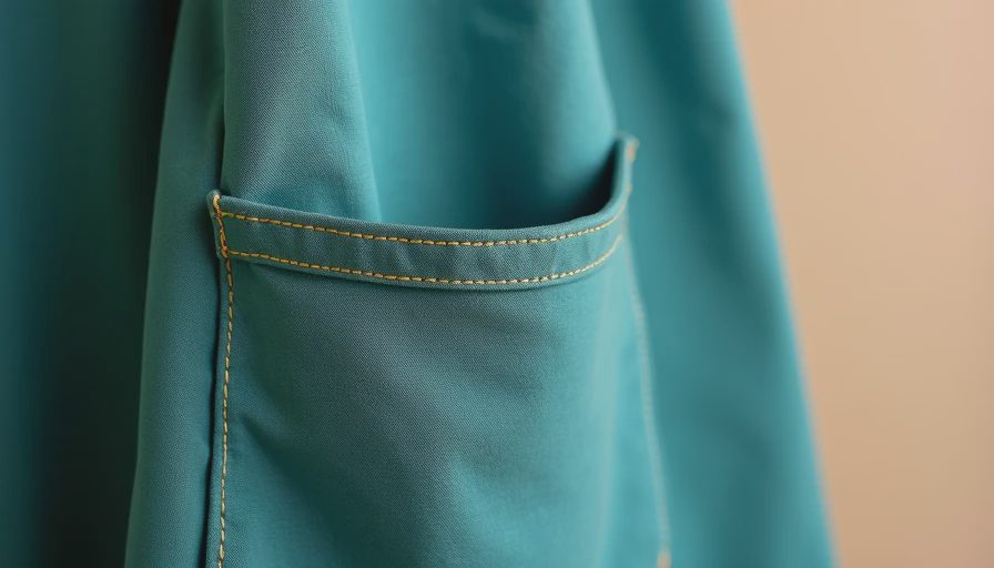 Visual context for how to add pockets to a dress
