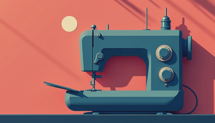 Visual context for commercial sewing machine repair