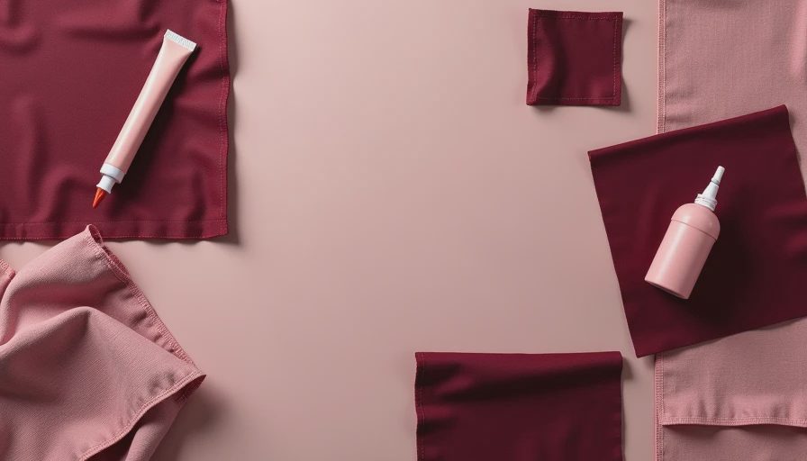 Visual context for gluing cloth to cloth