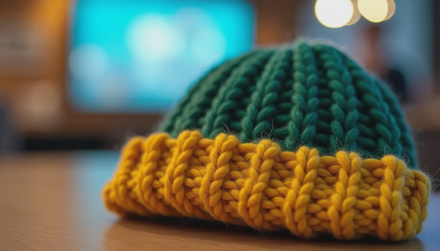 Illustration for how to knit a hat