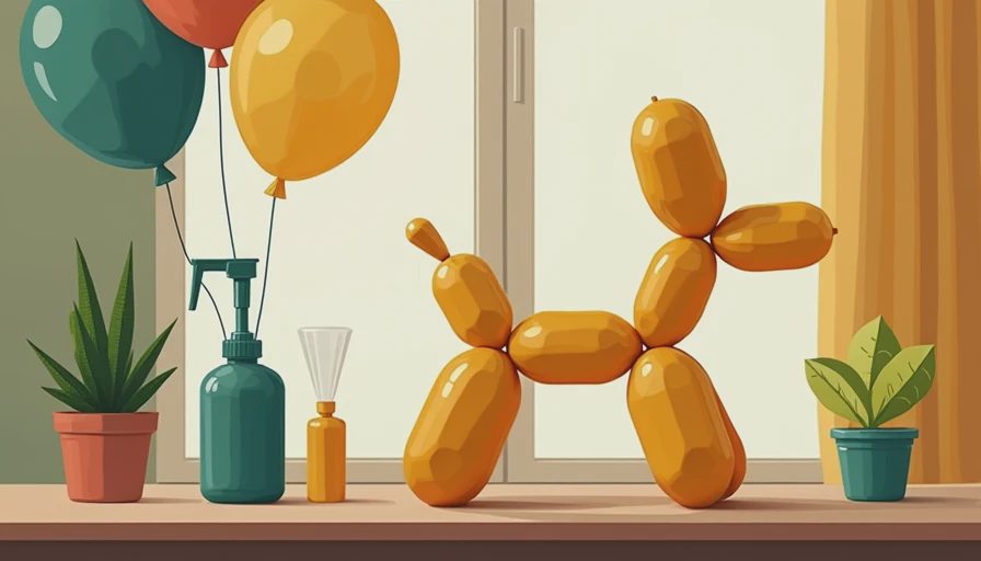 Illustration for how to make a balloon dog