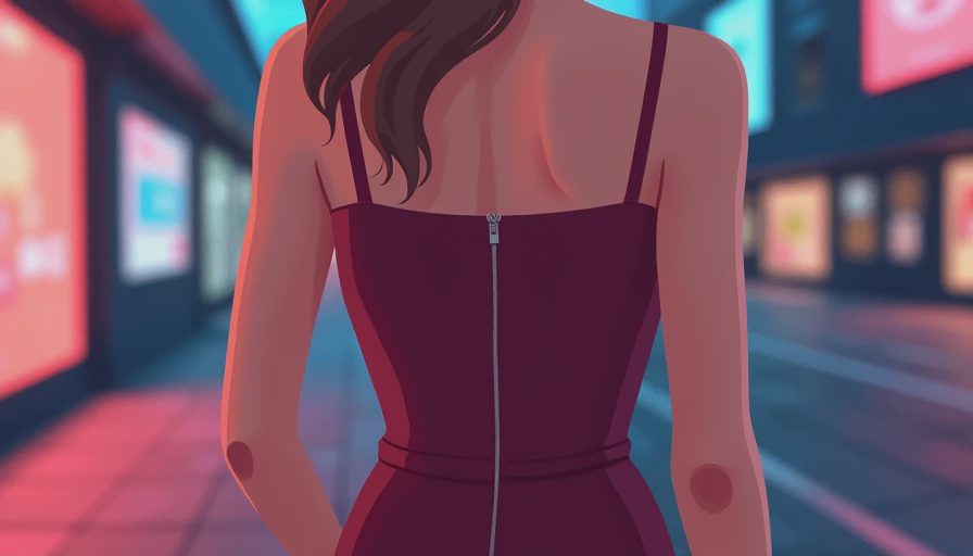Visual context for how to add straps on a strapless dress